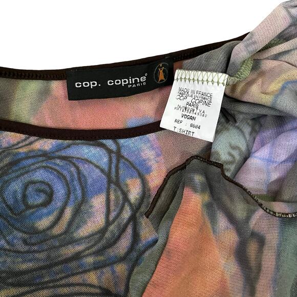 Cop Copine Abstract Flower Paint Top - Picture 6 of 6